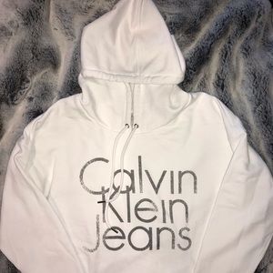 White Calvin Klein Hoodie